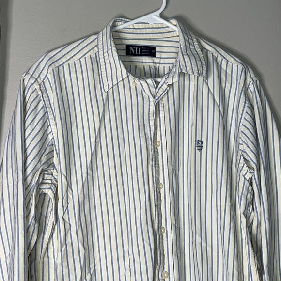 Vintage NII New York Ivyleague Institute button down long sleeve shirt M - Picture 4 of 10